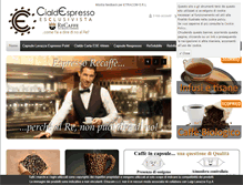 Tablet Screenshot of cialdespresso.com